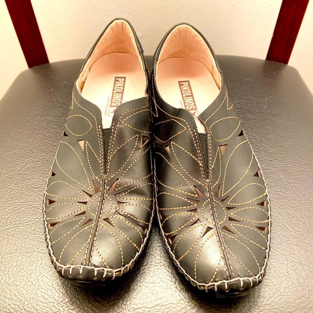 Pikolinis Jerez Skimmer‎ Flat Black Loafers Slip-on